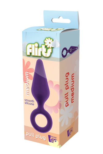 Dream Toys Flirts Pull Plug - Анальная пробка, 12,2 см (фиолетовый)