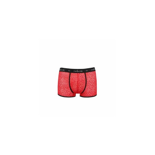Passion - 046 SHORT PARKER red - Сексуальные мужские трусы с открытой попкой, L/XL