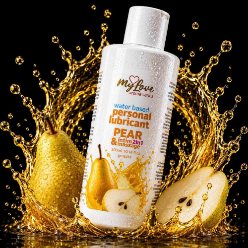 2в1 лубрикант и массажный гель - MyLove Aroma Series Intim&Massage Pear, 300 мл
