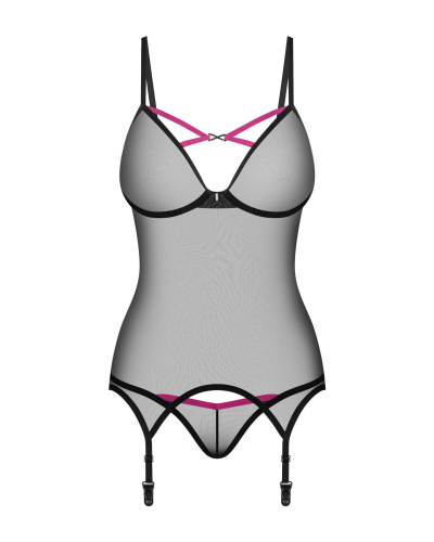 Корсет Obsessive Novenes corset & thong, M/L