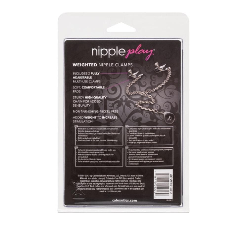 CalExotics Weighted Nipple Clamps - зажимы для сосков с подвеской