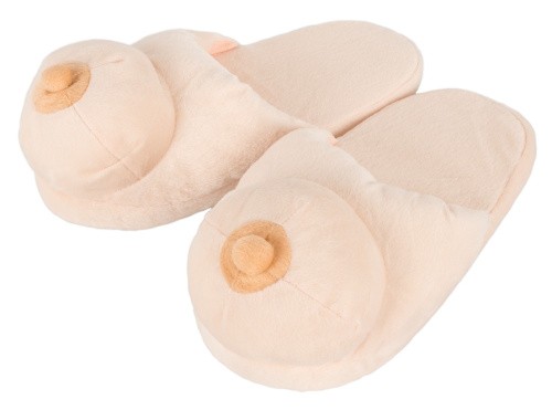 Orion Boob Slippers - Домашні капці з шикарними грудьми (бежевий) - купити в Києві, Україні