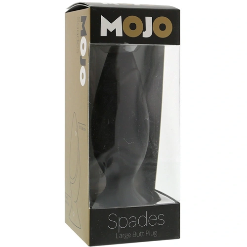 Mojo Spades - Анальная пробка большая, 11х3,5 см (чёрный)