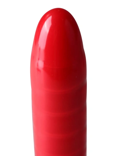 You2Toys Soft Wave Red - Мультискоростной вибратор с рельефной поверхностью, 19х3.5 см