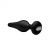 Silicone Vibrating Anal Plug with Remote Control - анальная пробка с дистанционным управлением, 14.6х3.9 см (чёрный)