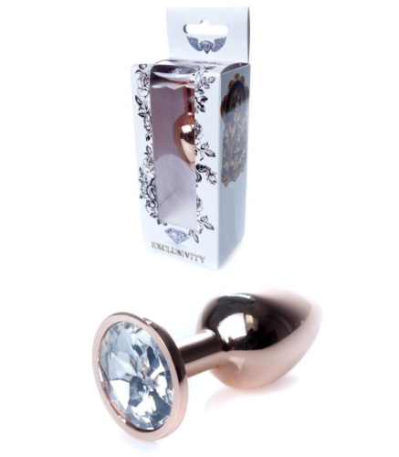 Анальная пробка Jewellery Red Gold Plug - размер S