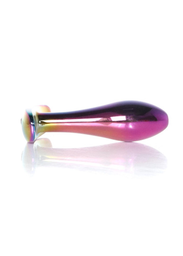 Анальная пробка с камнем B-Series Jewellery Multicolour Plug Red, S