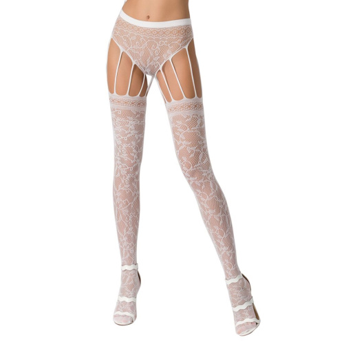 Эротические колготки-бодистокинг Passion S003 white, S-L