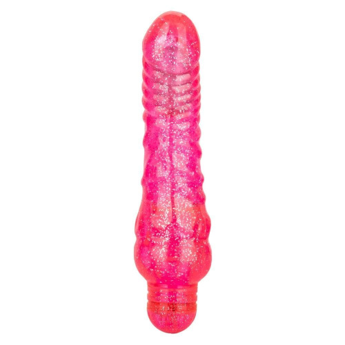 CalExotics Sparkle Glitter Jack - мультискоростной вибратор, 14,5х3,75 см
