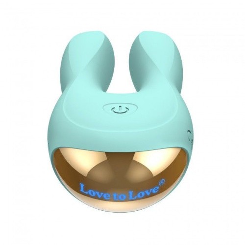 Love To Love Hear Me Menthe - Вибратор-кролик с двумя моторчиками и LED-подсветкой, 11,5х5 см. (мятный)