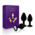 Rianne S: Booty Plug Set набір анальних пробок з кристалом, діаметр 2,7см, 3,5см, 4,1см (чорний) - купити в Києві, Україні Rianne S: Booty Plug Set набір анальних пробок з кристалом, діаметр 2,7см, 3,5см, 4,1см (чорний) - купити в Києві, Україні