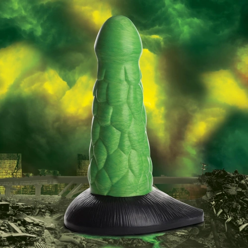 Creature Cocks Radioactive Reptile Silicone Dildo – фантазійний фалоімітатор рептилії, 19.1х6.1 см - купити в Києві, Україні