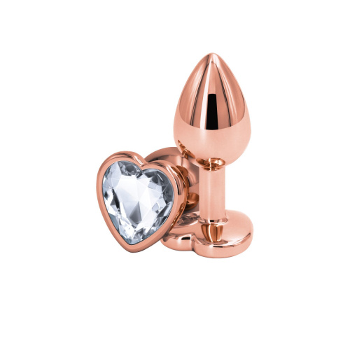 Анальная пробка NS Novelties Rear Assets - Rose Gold Heart, S