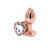 Анальная пробка NS Novelties Rear Assets - Rose Gold Heart, S