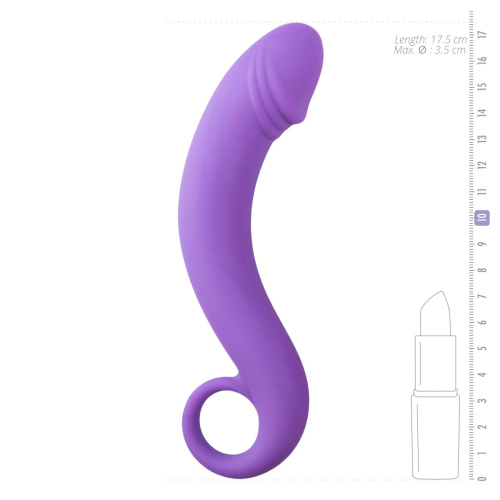 EasyToys Curved Dong - Фаллоимитатор, 17.5 см (фиолетовый)
