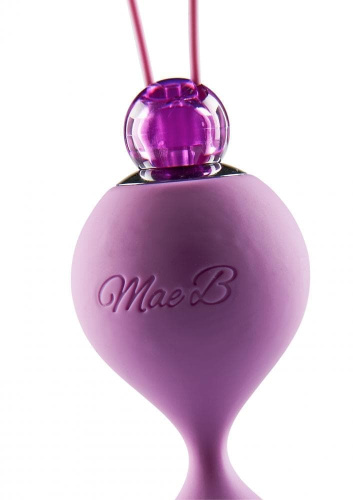 Mae B Elegant Soft Touch Love Balls - вагинальные шарики со смещенным центром тяжести, 3.5 см, 70 г (пурпурный)