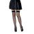 Leg Avenue Nylon Fishnet Thigh Highs - Чулочки в сетку на резинке, XS-M (черные)