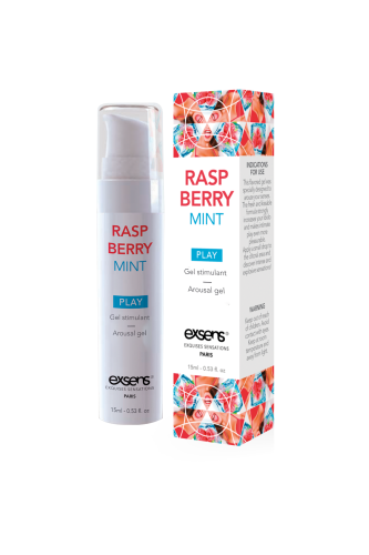 EXSENS Kissable Raspberry Mint - Стимулюючий гель для клітора або оральних ласок, 15 мл (полуниця) - купити в Києві, Україні