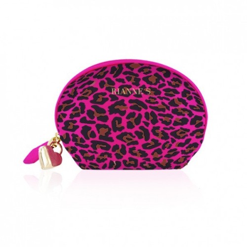 Rianne S - Lovely Leopard Mini Wand мини-вибромассажер,  12х3.5 см (розовый)