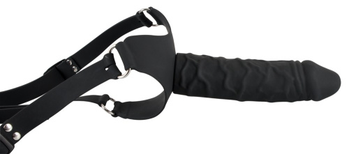 Silicone Strap-On - Женский страпон, 17х4.3см (черный)