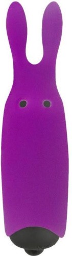 Adrien Lastic Pocket Vibe Rabbit Purple - вибропуля со стимулирующими ушками, 8.5х2.3 см (фиолетовая)
