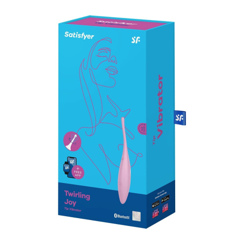 Satisfyer Twirling Joy стимулятор клітора, 18х3.4 см (рожевий) - купити в Києві, Україні
