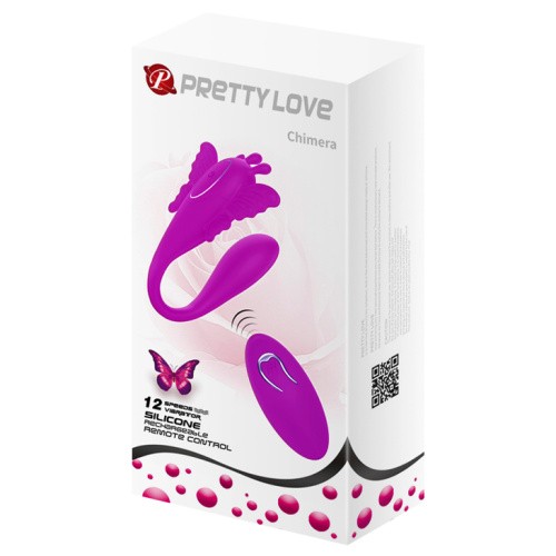 Pretty Love Chimera RC Stimulator вибратор бабочка для пар, 8.5х2.5 см