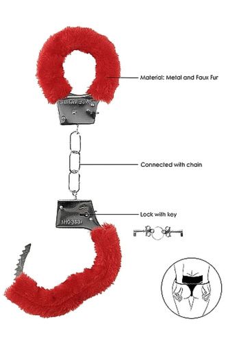 Наручники с мехом Ouch! Beginner's Handcuffs Furry