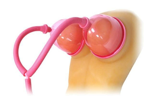 Size Matters Pink Breast Pumps - Вакуумная помпа для груди, 10.4 см