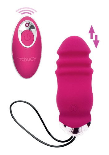 TOYJOY Sunny Side Up And Down - Виброяйцо с дистанционным пультом управления, 8,9х3.3 см (розовый)