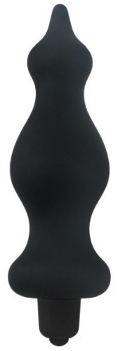 Adrien Lastic Bullet Amuse Black - анальная пробка с вибрацией 14.5х3,9см (чёрная)