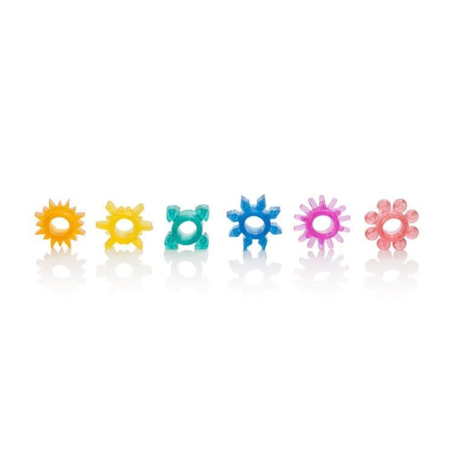 CalExotics Senso 6 Pak - Эрекционные кольца, 6 шт (разноцветный)