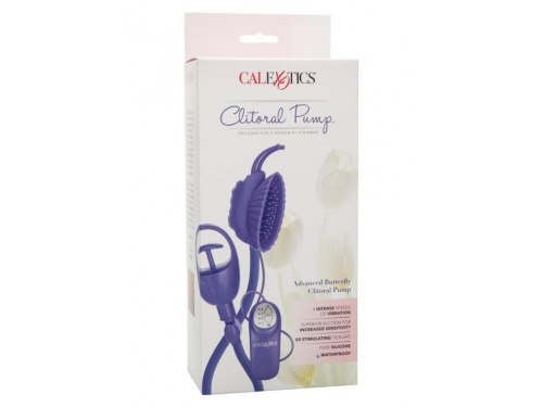 California Exotic Novelties Butterfly Clitoral Pump - Вибропомпа для клитора, 11х6 см (фиолетовый)