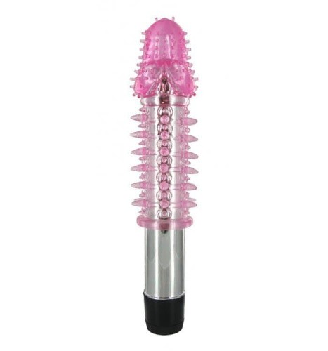 Trinity Vibes Textured Penis Extender and Vibe Sleeve - Насадка на пенис, 13.6х4.3 см
