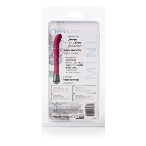 California Exotic Novelties Lulu Satin Scoop - Вибратор, 12.5х2 см (розовый)