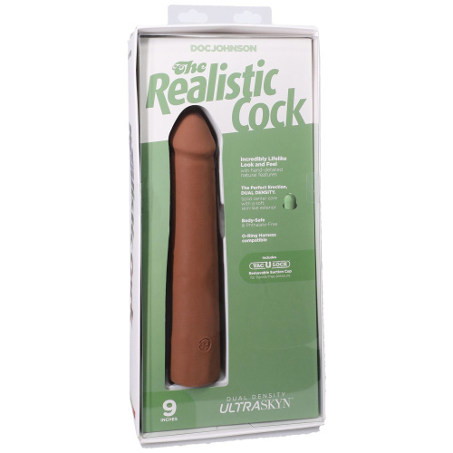Фалоімітатор Doc Johnson The Realistic Cock ULTRASKYN 9 Inch, 22,9 см - купити в Україні | Секс шоп SEX-SHOP.ua