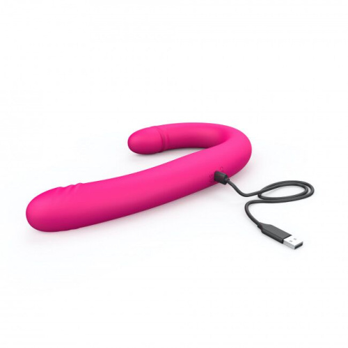 Dorcel Orgasmic Double Do - Вібратор-пульсатор двосторонній, 45х4.1 см - купити в Києві, Україні