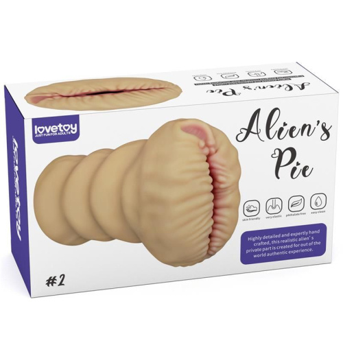 LoveToy Alien's Pie#2 Masturbator - мастурбатор вагіна інопланетянки, 23 см (тілесний) - купити в Києві, Україні