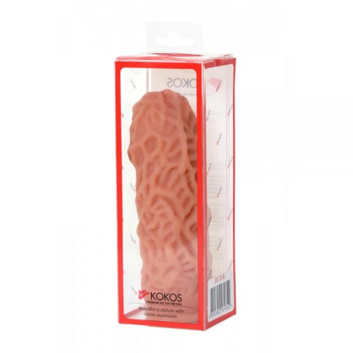 Kokos Extreme Sleeve ES - 012 - Насадка на пенис, 14,7 см (телесный)