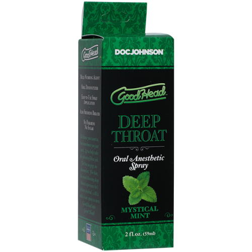 Doc Johnson GoodHead DeepThroat Spray - спрей для глубокого минета, 59 мл (мята)