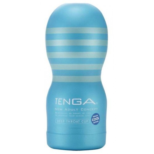 Tenga Cool Edition Deep Throat Cup - Мастурбатор с охлаждающим эффектом, 15х4,5 см (белый)