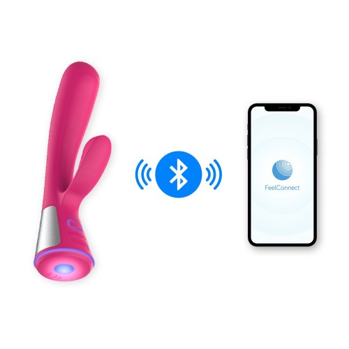 Ohmibod Fuse for Kiiroo - Интерактивный вибратор-кролик, 18х3.4 см (розовый)