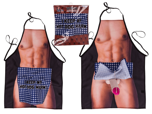 Apron Men Body - Кухонный фартук с плюшевым пенисом