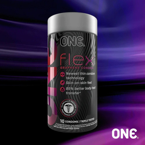 ONE Flex Graphene Condom, 10 шт - купити в Києві, Україні
