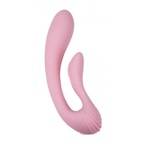 Femintimate Dual Massager - Вибратор вагинально-клиторальный, 18х3,2 см