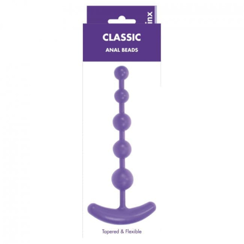 Kinx Classic Anal Beads Purple - анальна ялинка, 16х2.5 см (фіолетовий) - купити в Києві, Україні