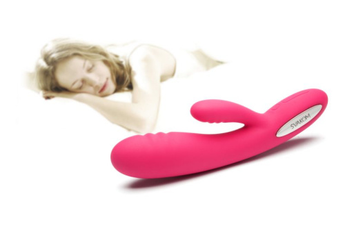 Svakom Adonis Rabbit Vibrator - вибромассажер-кролик, 21х3.8 см (розовый)