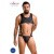 Passion - 056 BODY ADAM black - Сексуальний чоловічий боді, S/M - купити в Києві, Україні