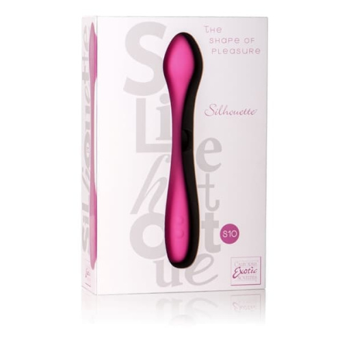 California Exotic Novelties Silhouette S10 - Интимный вибромассажер, 16.5х3.25 см (розовый)