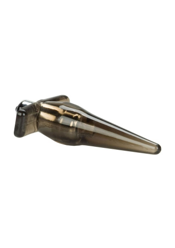 California Exotic Novelties Mini Vibro Tease - Анальная вибропробка, 10х3 см (серая)